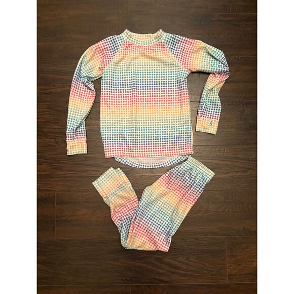 L.L.Bean Kids Multi Color Polka Dots Pajamas Size L 6x/7 - Picture 1 of 4